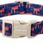 Collar patriótico perro bandera rojo azul para cachorros
