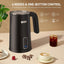 Espumador de leche eléctrico 4 en 1 con 8.5 oz y calentador para café