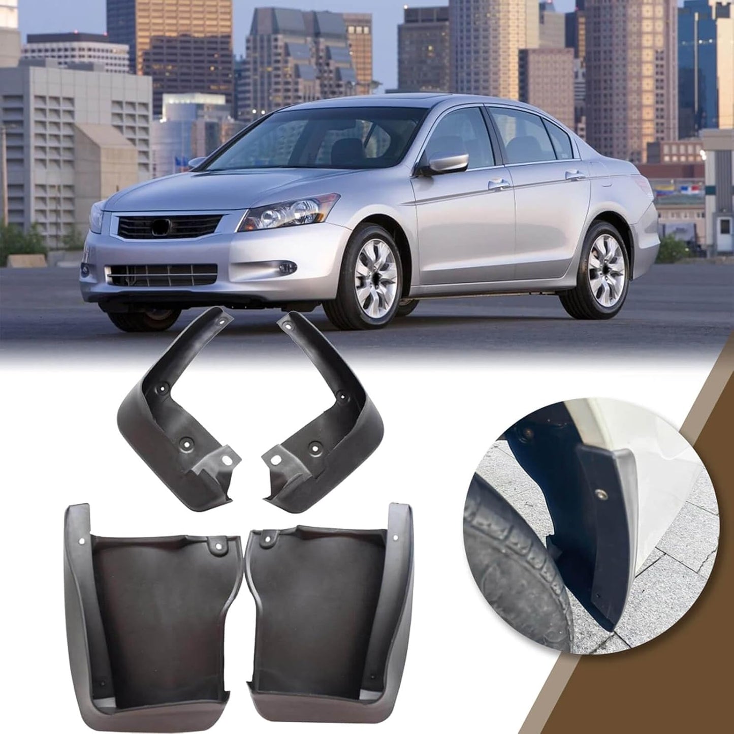 Set 4 Aletas Salpicadero Honda Accord Sedán 4 Puertas