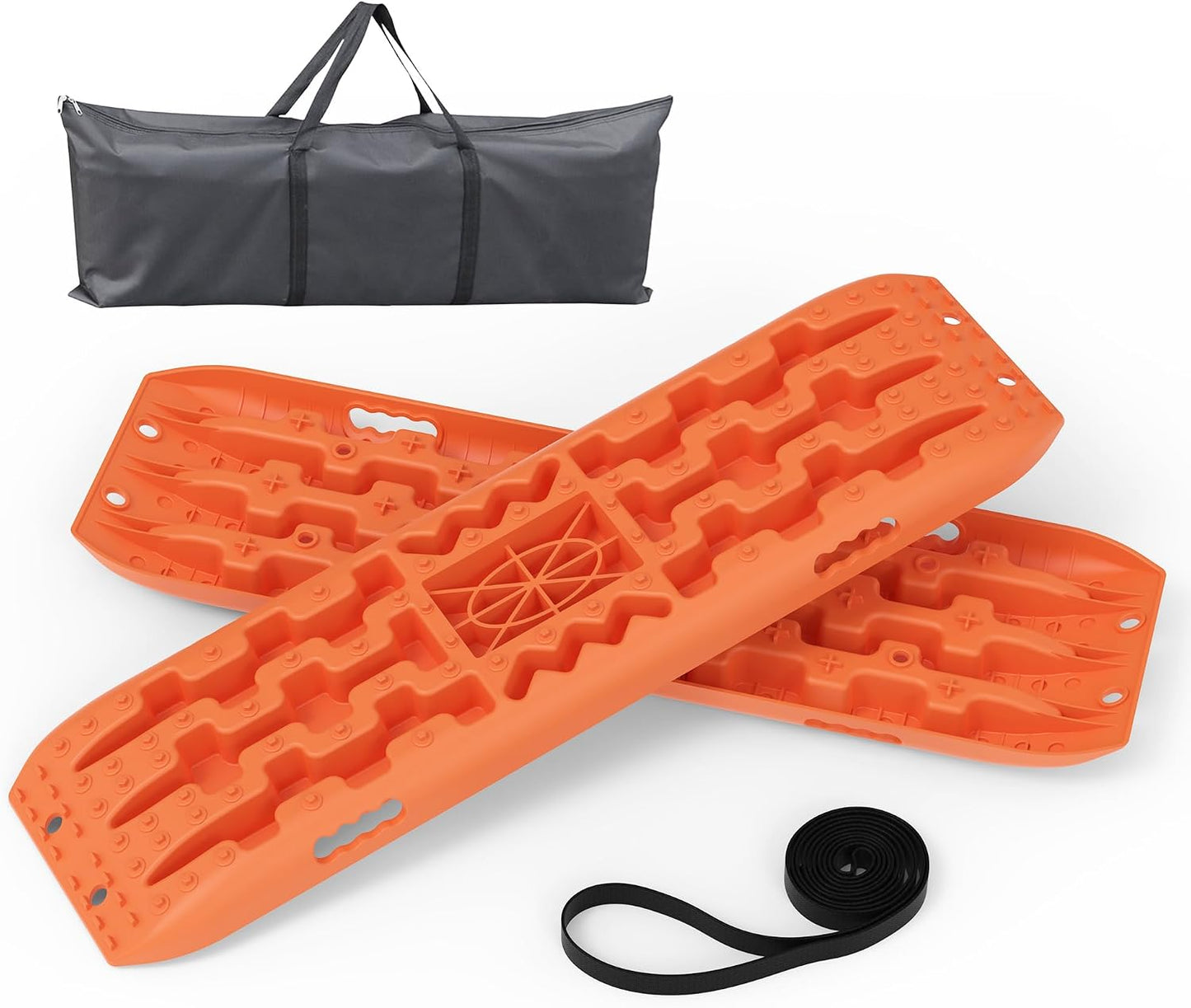 Tablas tracción todoterreno 41pulg base gato 2 Pzas naranja