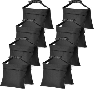 8 Pack Bolsas Arena Resistentes con Correas Hebilla Soporte Pie Luz