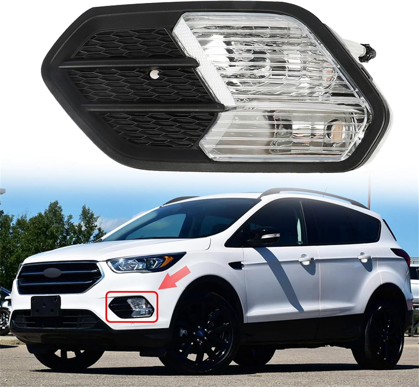 Reemplazo luces antiniebla parachoques Kuga 17-18 izquierda