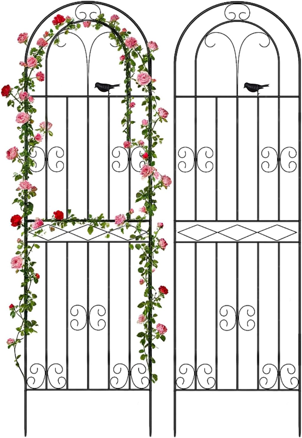 2 Enrejados Jardín 71x20pulg para Plantas Trepadoras