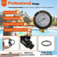 Válvula alivio manual con manómetro para filtro piscina