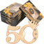 50 Abrebotellas para Fiesta 50 Aniversario Dorado Negro