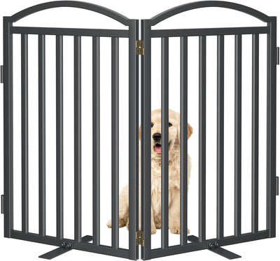 Puerta plegable para perros 32pulg negro 2 paneles 40pulg
