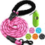 Correa perro 6ft acolchada reflectante con dispensador