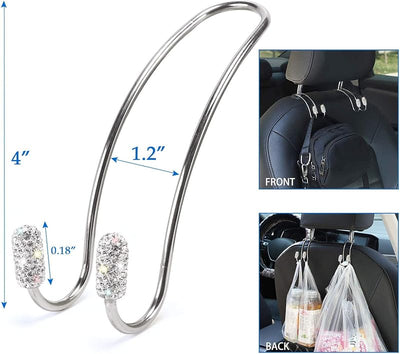 Set accesorios auto con brillos para mujer y niña