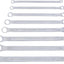 Set llaves anillo doble extremo Corona 8 Pzas acero cromado