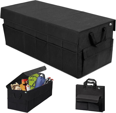 Organiz. maletero coche 72L 12 bolsillos antiderrap negro