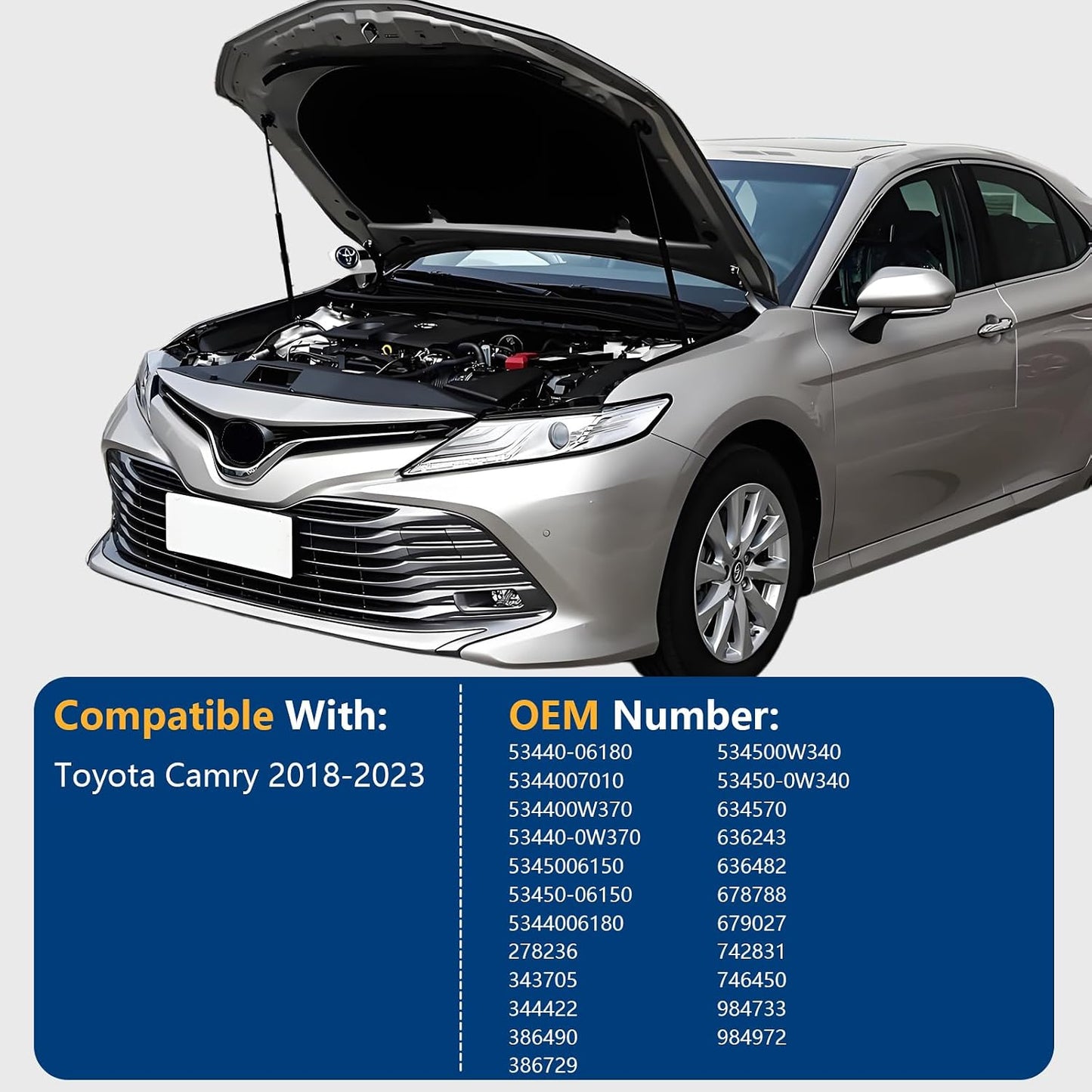 Soporte elevación puntal capó Toyota Camry