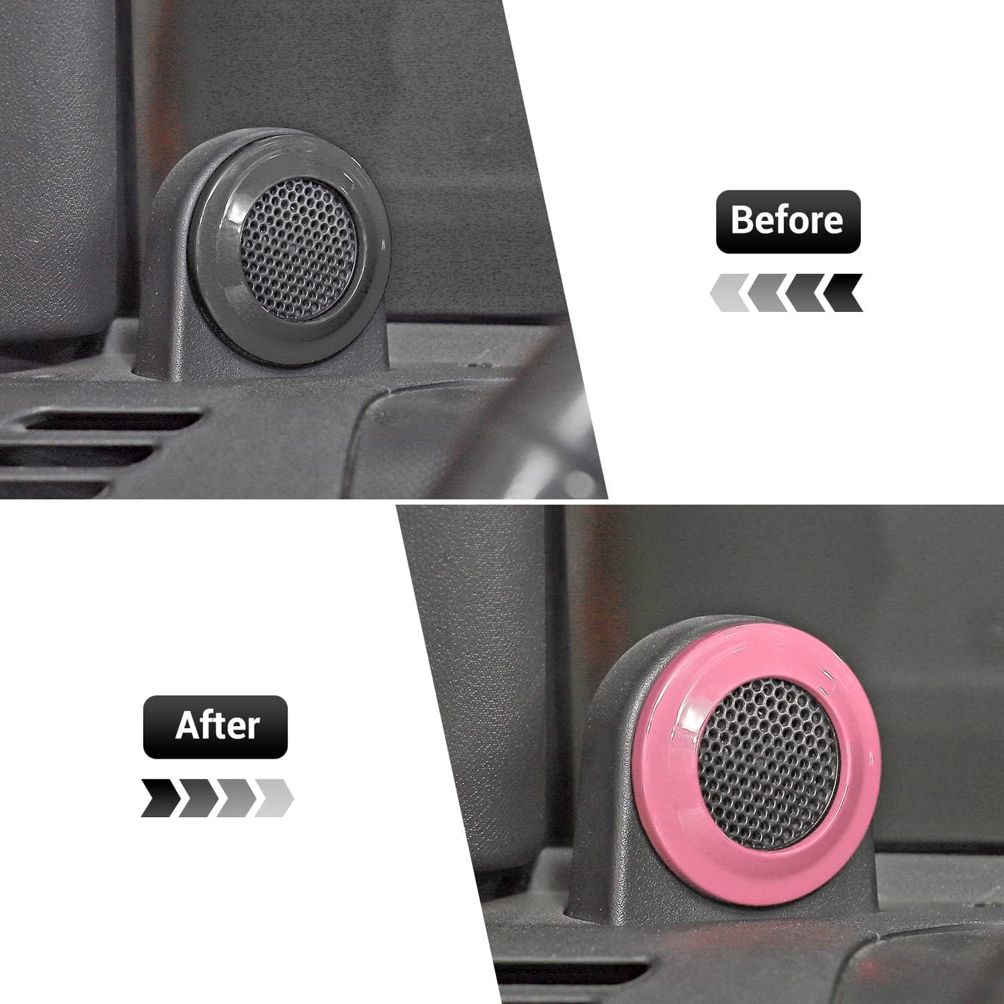 Cubierta altavoz Jeep Wrangler JK 07-14 Rosa