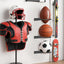 2 Soportes Baloncesto Negro Estante Pared Pelotas UV