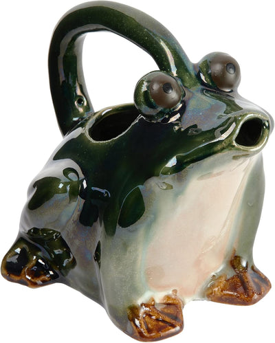 Jarra riego rana gres verde