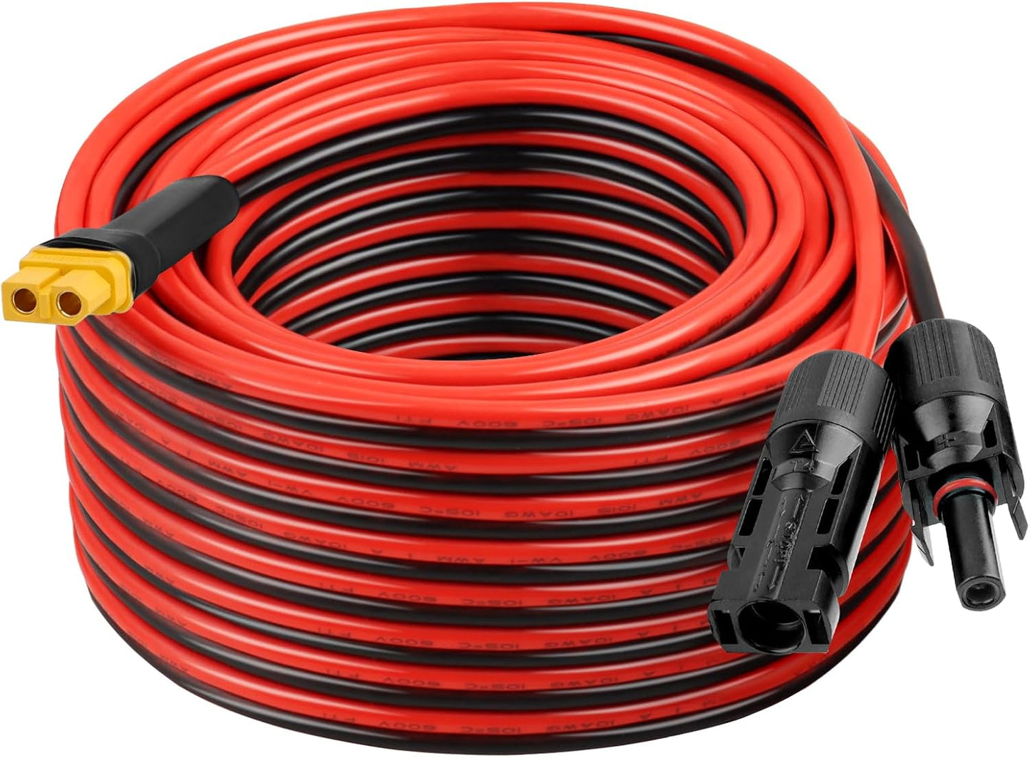 Cable conector solar XT60 50" 10AWG 600V