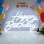 Letrero Neón Feliz Cumpleaños LED Regulable USB