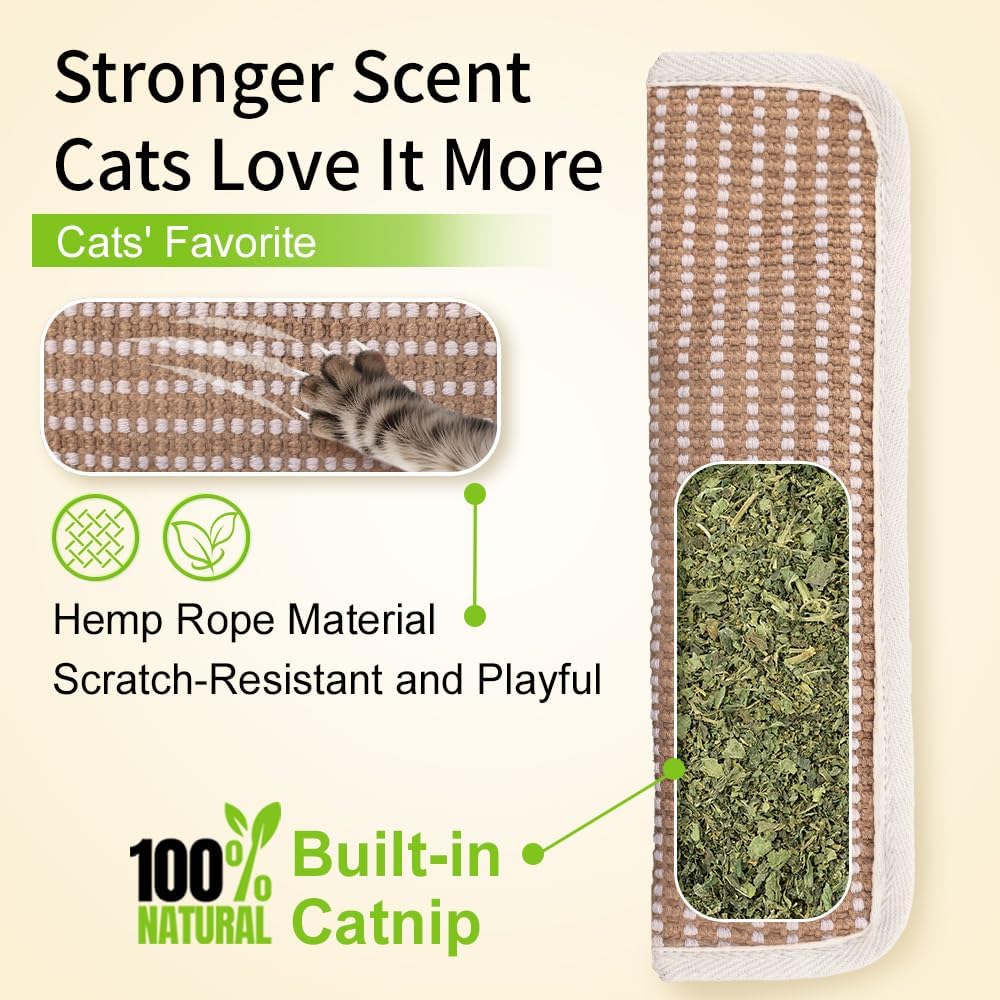 Almohada gato con hierba gatera para rascar y afilar