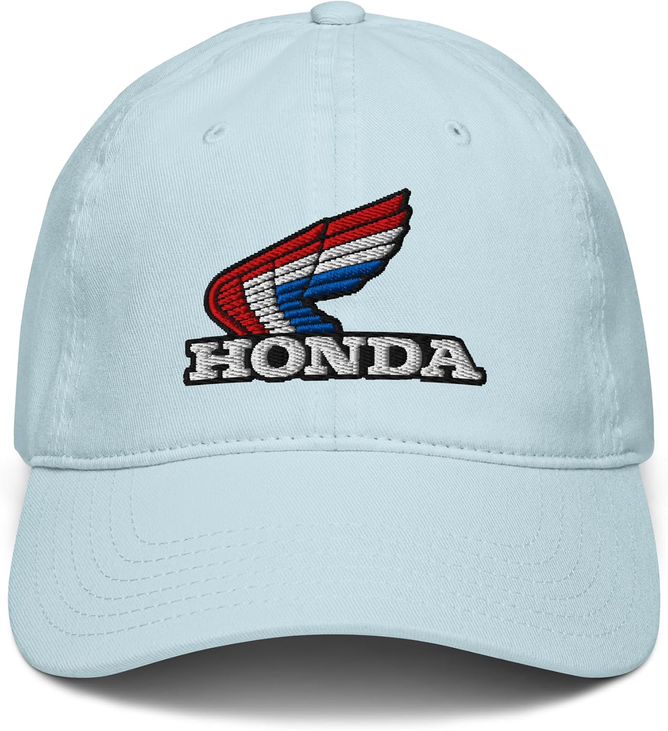 Sombrero béisbol ajustable logotipo retro rojo blanco azul