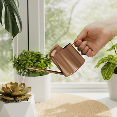 Regadera acero inox pico largo para plantas 10oz