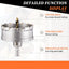 Kit sierra perforadora carburo tungsteno acero inox