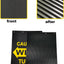 Guardabarros polímero negro 24x30 con cinta reflectante