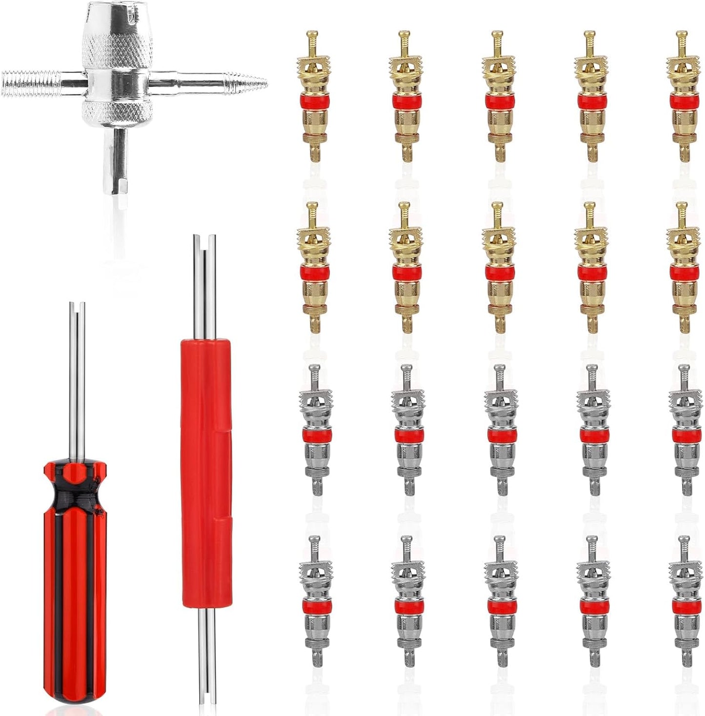 Kit herramientas extracción vástago válvula neumático 4en1