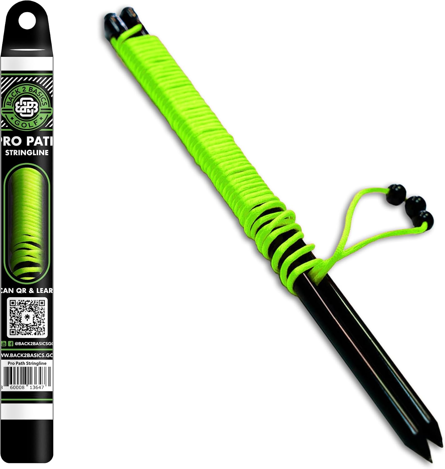 Alineador putter guía visual verde neón para práctica
