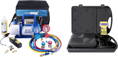 Báscula electrónica refrigerante con bomba vacío 110V 1/3HP 4CFM