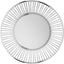 Cesta redonda alambre color plata 8"