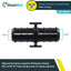 Acoplamiento crimpado PEX 1/2pulg paquete 25