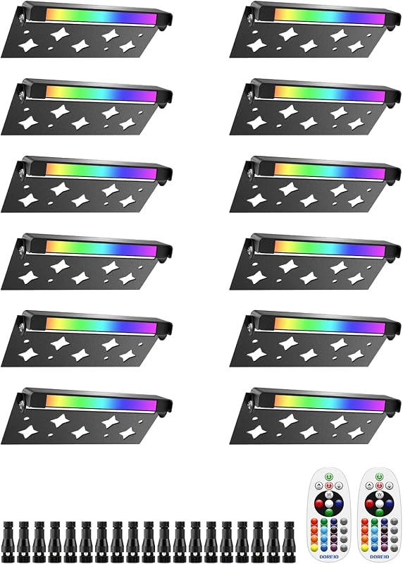 Luces pared RGB 7pulg LED paisajismo 12V