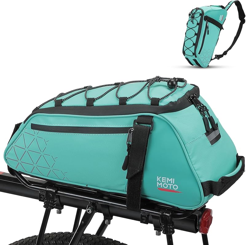 Bolsa portaequipajes trasera bicicleta 8L PVC resistente