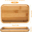 Soporte cuchara madera 7.1pulg con pies antiderrap