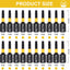 Set 20 Pzas Brocas Torx T15 Acero Aleación S2 1pulg
