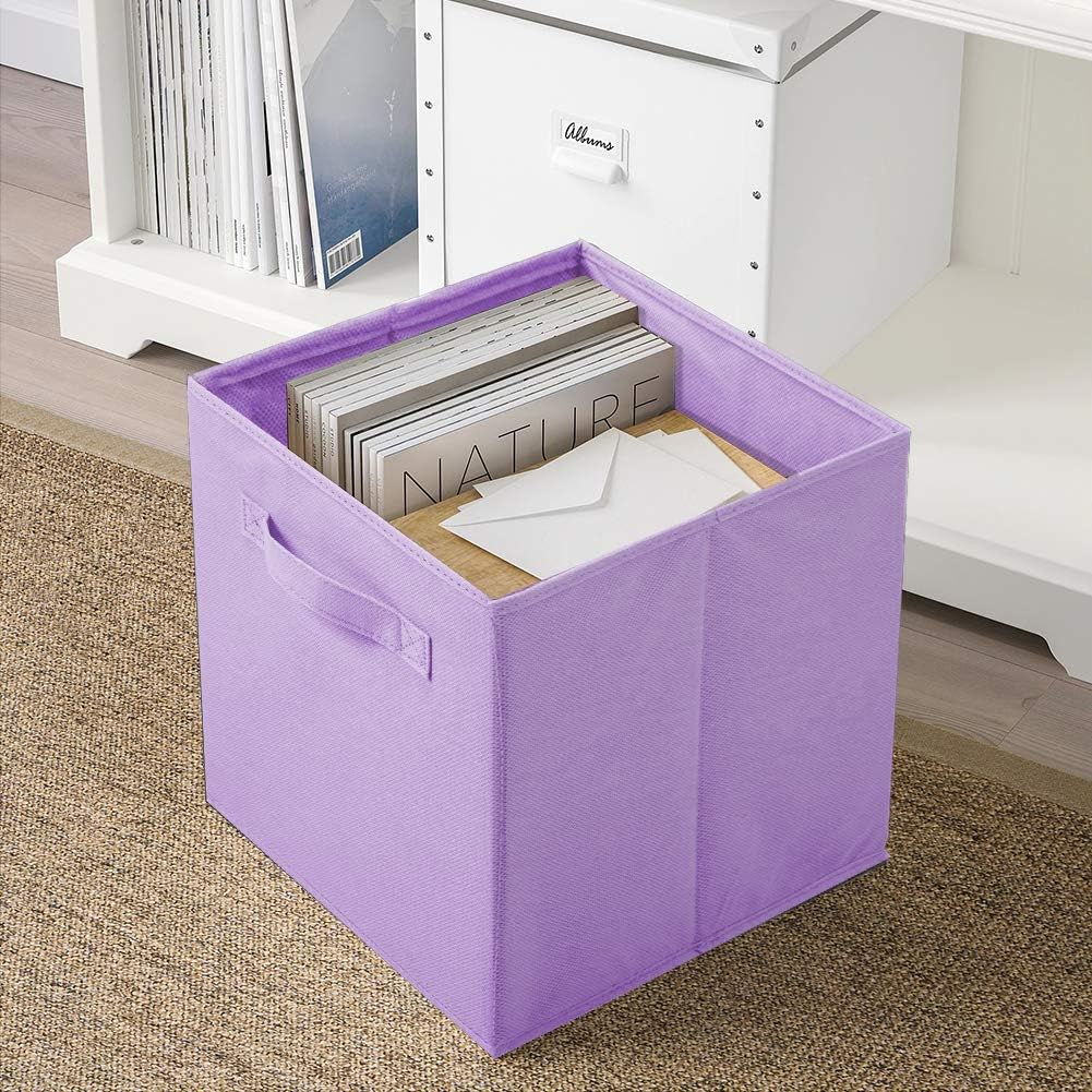 Cubos plegables tela con asas 10.5x11" organiz. armario