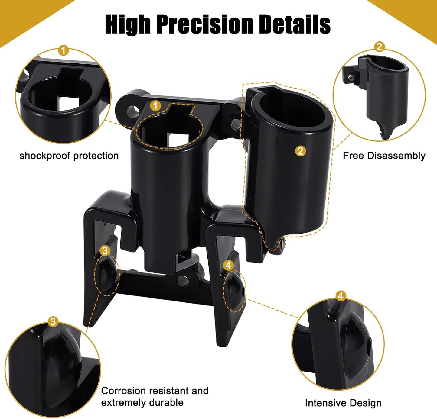 Soporte Gladhand para semircamión con 2 enchufes y cables