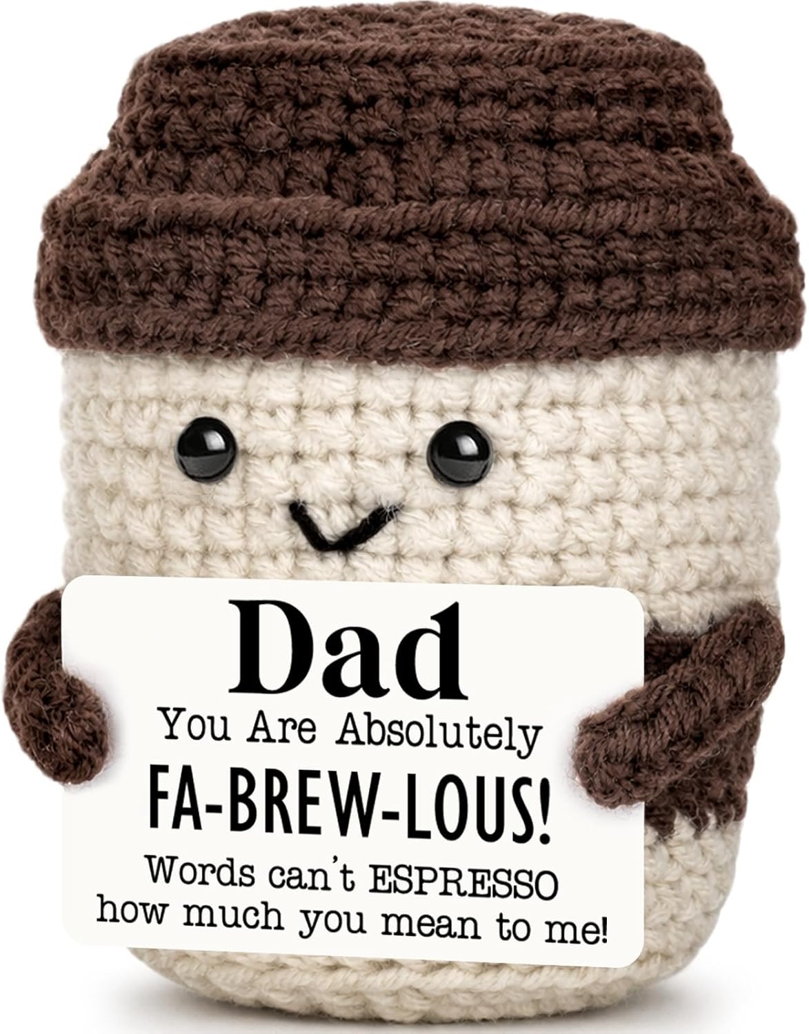 Taza café ganchillo regalo papá cumpleaños San Valentín
