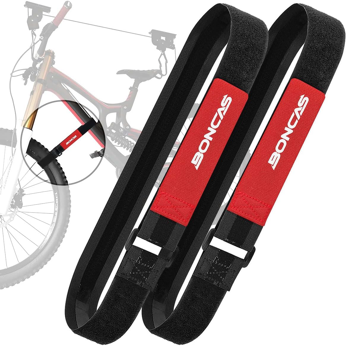 Correa estabilizadora rueda bicicleta agarre gel ajustable