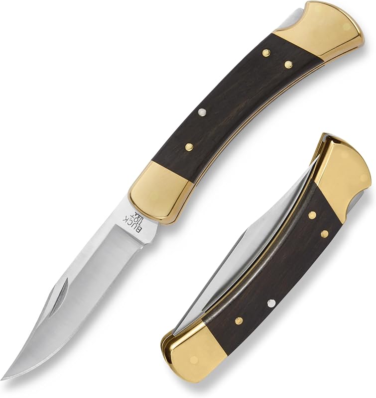 Cuchillo caza plegable funda piel genuina