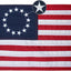 Bandera Betsy Ross 12x18" doble cara 13 estrellas