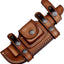 Funda cuero cuchillos fija derecha cinturón 37