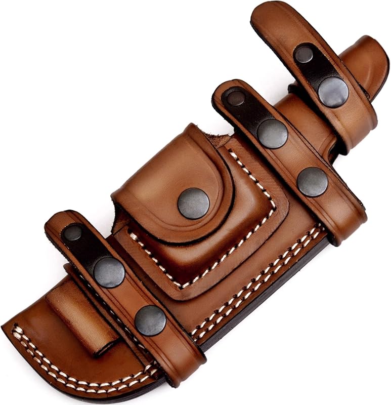 Funda cuero cuchillos fija derecha cinturón 37