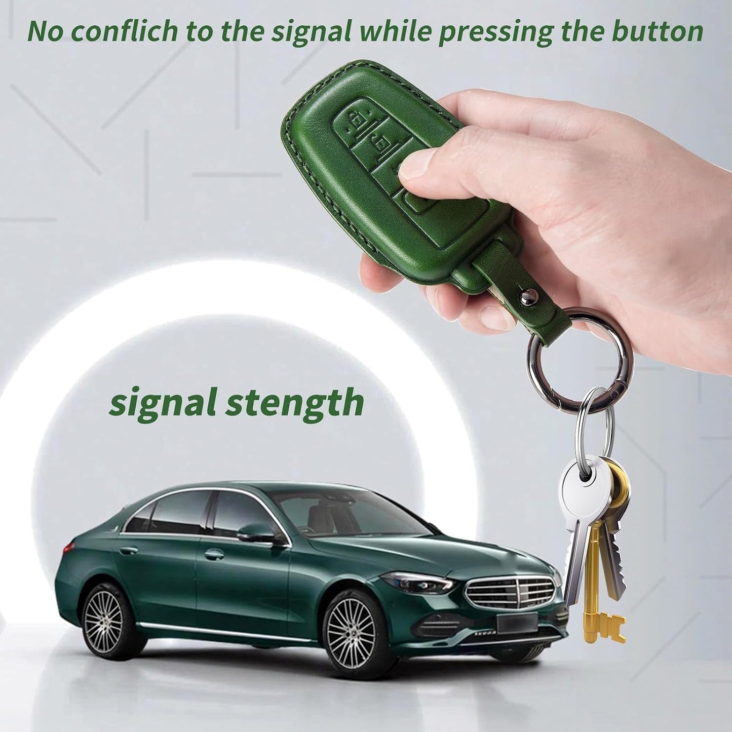 Funda llavero Acura piel auténtica protector