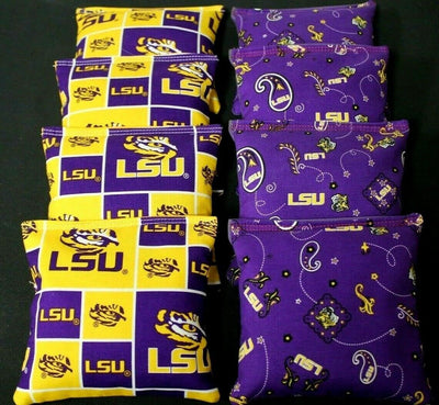 Bolsas de lanzar cornhole LSU Tigers 8 ACA Regulación