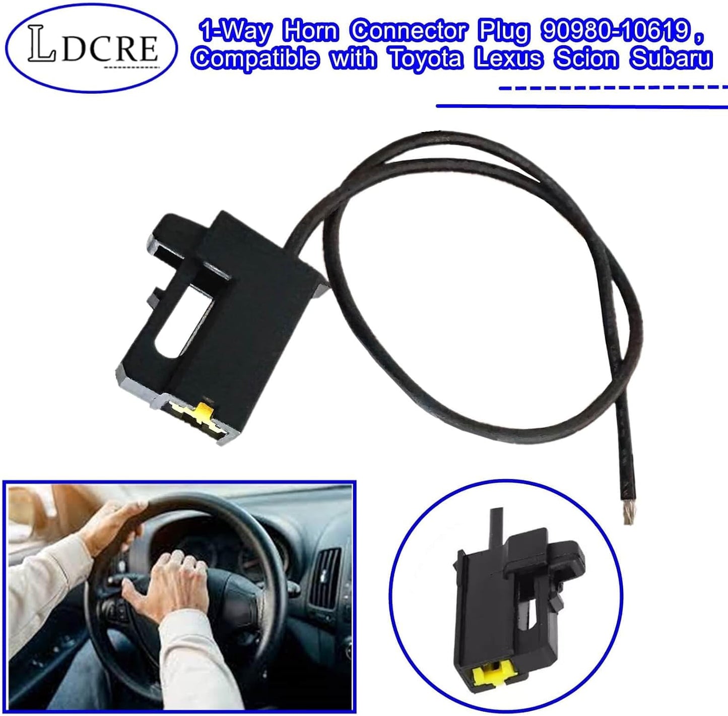 2 Pzas Conectores Bocina Comp Toyota Lexus Scion