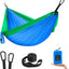 Hamaca para niños portátil con correas y mosquetones azul