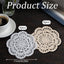 12 Pzas Manteles Encaje Redondos 4pulg Taza Posavasos Blanco/Beige