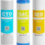 Set cartuchos filtro 5micras 10x2.5" para RO Sedimento