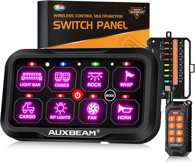 Panel interruptores RC800 8 bandas control remoto IP65