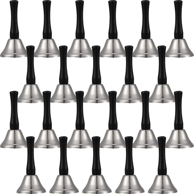 24 Pzas Campanas Metal Diatónicas con Mango Madera Negra